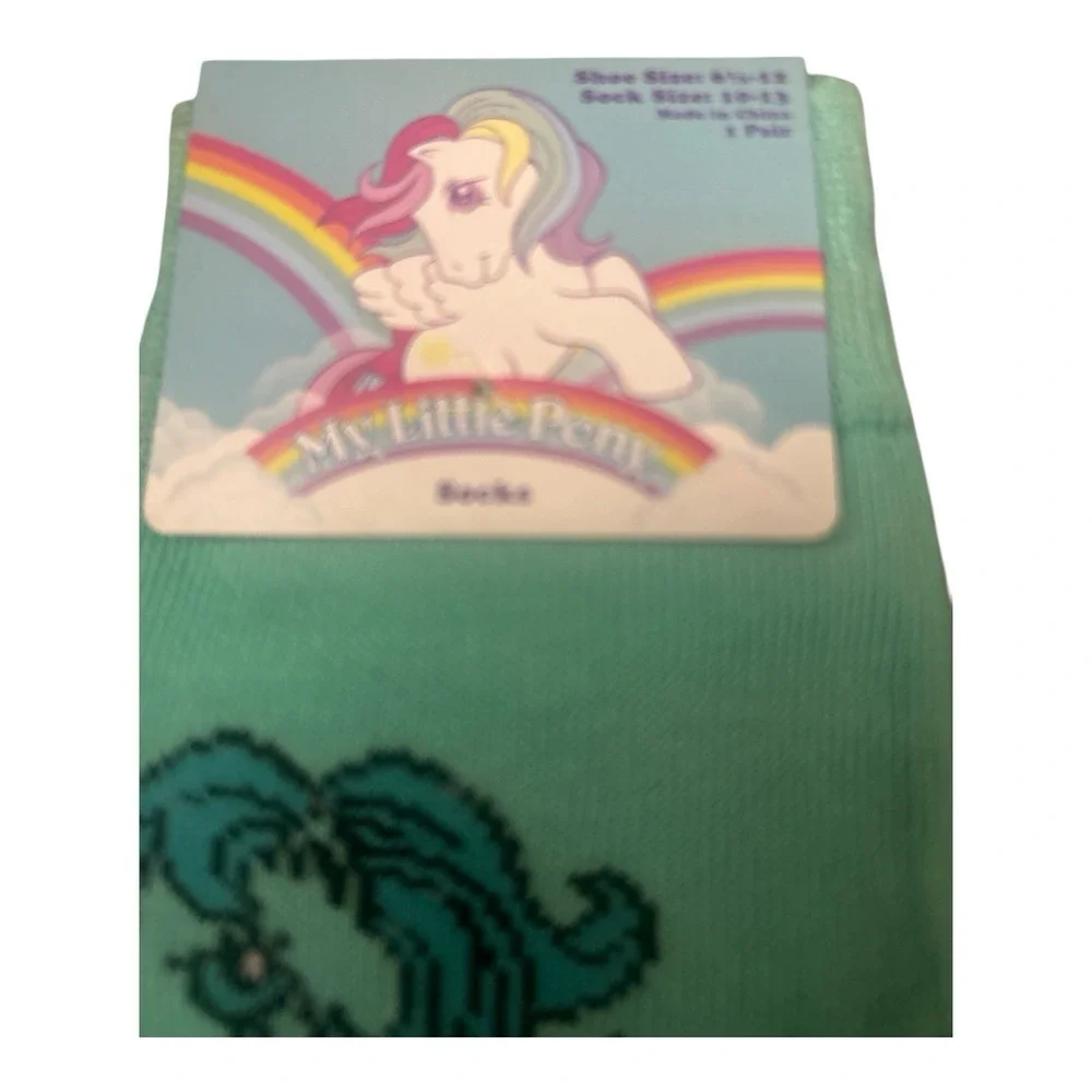 My Little Pony Socks Women's 2 Pack NWT Retro 80s 90s Cartoon Crew